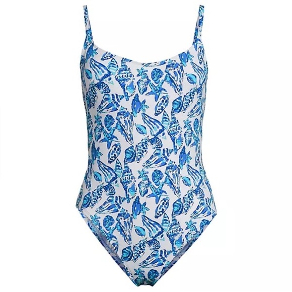 NWT Lilly Pulitzer Barefoot in Paradise Lima One-Piece Swimsuit Resort White 10 - Picture 6 of 7